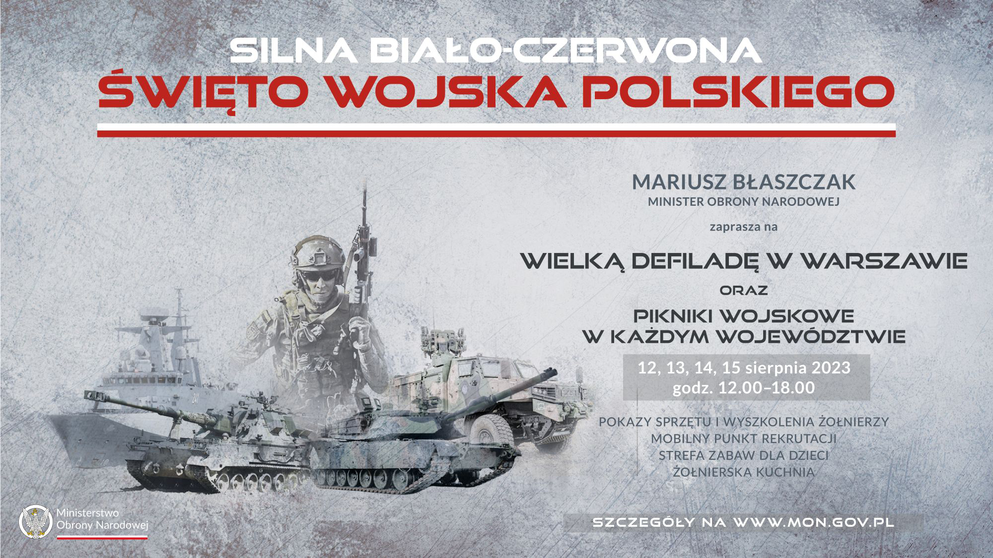 ŚWIĘTO WOJSKA POLSKIEGO - wojskowe pikniki - 12 sierpnia