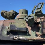 06.09.2023. Kielce. XXXI Międzynarodowy Salon Przemysłu Obronnego. Na zdjęciu: czołg M1 Abrams / Fot. Daniel Czwartosz - Radio Kielce