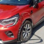 10.09.2023. Brzozowa. Kierowca wjechał w ogrodzenie posesji / Fot. świętokrzyska policja