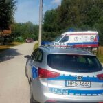 10.09.2023. Brzozowa. Kierowca wjechał w ogrodzenie posesji / Fot. świętokrzyska policja