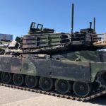 06.09.2023. Kielce. XXXI Międzynarodowy Salon Przemysłu Obronnego. Na zdjęciu: czołg M1 Abrams / Fot. Daniel Czwartosz - Radio Kielce