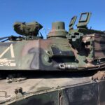 06.09.2023. Kielce. XXXI Międzynarodowy Salon Przemysłu Obronnego. Na zdjęciu: czołg M1 Abrams / Fot. Daniel Czwartosz - Radio Kielce