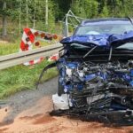 04.09.2023. Suchedniów. Kolizja na na trasie ekspresowej S7 / fot. KM PSP Kielce