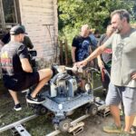 15.09.2023. Tokarnia. Park Etnograficzny. Zdjęcia do filmu „Pani od polskiego” / Fot. Dorota Klusek - Radio Kielce