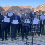 27.09.2023. Sandomierz. Konferencja prasowa, dotycząca funduszy rządowych na remonty zabytków / Fot. Grażyna Szlęzak - Radio Kielce