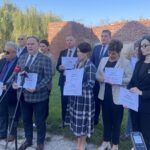 27.09.2023. Sandomierz. Konferencja prasowa, dotycząca funduszy rządowych na remonty zabytków / Fot. Grażyna Szlęzak - Radio Kielce