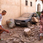 11.09.2023. Maroko. Trzęsienie ziemi w Amizmiz na południe od Marakeszu / Fot. EPA/TIAGO PETINGA. Dostawca: PAP/EPA