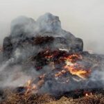 14.09.2023. Pożar słomy / Fot. straż pożarna