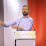 23.09.2023. Kielce. Konwencja Trzeciej Drogi. na zdjęciu (przemawia): Władysław Kosiniak-Kamysz / Fot. Wiktor Taszłow - Radio Kielce