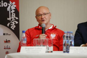 01.09.2023. Kielce. Zgrupowanie reprezentacji Polski karate shinkyokushinkai. Na zdjęciu Bogdan Lubos - trener - koordynator kadry narodowej. / Fot. Wiktor Taszłow - Radio Kielce