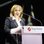 05.09.2023. Kielce. Otwarcie XXXI Międzynarodowego Salonu Przemysłu Obronnego. Na zdjęciu: Anna Krupka - wiceminister sportu i turystyki / Fot. Wiktor Taszłow - Radio Kielce