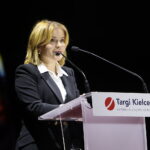 05.09.2023. Kielce. Otwarcie XXXI Międzynarodowego Salonu Przemysłu Obronnego. Na zdjęciu: Anna Krupka - wiceminister sportu i turystyki / Fot. Wiktor Taszłow - Radio Kielce