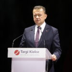 05.09.2023. Kielce. Otwarcie XXXI Międzynarodowego Salonu Przemysłu Obronnego. Na zdjęciu: Mariusz Błaszczak - minister obrony narodowej / Fot. Wiktor Taszłow - Radio Kielce