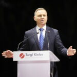 05.09.2023. Kielce. Otwarcie XXXI Międzynarodowego Salonu Przemysłu Obronnego. Na zdjęciu: Andrzej Duda - prezydent RP / Fot. Wiktor Taszłow - Radio Kielce
