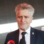 05.09.2023. Kielce. Otwarcie XXXI Międzynarodowego Salonu Przemysłu Obronnego. Na zdjęciu: senator Krzysztof Słoń / Fot. Wiktor Taszłow - Radio Kielce
