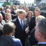 MSPO 2023. Prezydent RP: państwa zagrożone nie oszczędzają na obronności - Radio Kielce 05.09.2023. Kielce. Otwarcie XXXI Międzynarodowego Salonu Przemysłu Obronnego. Na zdjęciu: Andrzej Duda - prezydent RP / Fot. Wiktor Taszłow - Radio Kielce