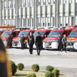 12.09.2023. Kielce. Przekazanie wozów strażackich / Fot. Wiktor Taszłow - Radio Kielce