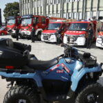 12.09.2023. Kielce. Przekazanie wozów strażackich / Fot. Wiktor Taszłow - Radio Kielce