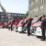 12.09.2023. Kielce. Przekazanie wozów strażackich / Fot. Wiktor Taszłow - Radio Kielce