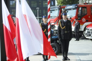 12.09.2023. Kielce. Przekazanie wozów strażackich / Fot. Wiktor Taszłow - Radio Kielce