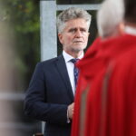 14.09.2023. Święty Krzyż. Uroczystości odpustowe. Na zdjęciu: senator Krzysztof Słoń / Fot. Wiktor Taszłow - Radio Kielce