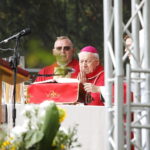 14.09.2023. Święty Krzyż. Uroczystości odpustowe. Na zdjęciu: biskup senior Edward Frankowski / Fot. Wiktor Taszłow - Radio Kielce