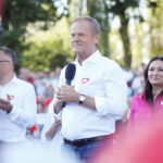 Donald Tusk spotkał się w Skarżysku-Kamiennej ze zwolennikami PO - Radio Kielce Donad Tusk / Fot. Wiktor Taszłow - Radio Kielce