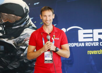 Na zdjęciu Sławosz Uznański-Wiśniewski - polski kosmonauta  / Fot. Wiktor Taszłow – Radio Kielce