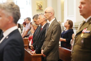 17.09.2023. Kielce. Upamiętnienie 84. rocznicy napaści wojsk Związku Sowieckiego na Polskę. Msza Święta / Fot. Wiktor Taszłow - Radio Kielce