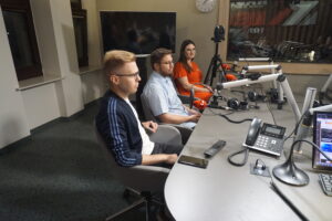 26.09.2023. Radio Kielce. Polityczne Studio Młodych. / Fot. Dionizy Krawczyński - Radio Kielce