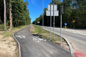 Nowa ścieżka dla rowerzystów Kadzielnia - dąb Bartek
