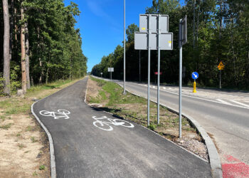 Nowa ścieżka dla rowerzystów Kadzielnia - dąb Bartek