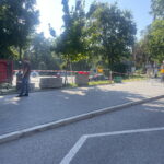 08.09.2023. Sandomierz. Wymiana przystanków autobusowych. / Fot. Grażyna Szlęzak - Radio Kielce