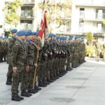 Kilkadziesiąt wojskowych pojazdów na ulicach Kielc - Radio Kielce 09.09.2023. Kielce. Próba przed defiladą z okazji obchodów święta Centrum Przygotowań do Misji Zagranicznych / Fot. Jarosław Kubalski - Radio Kielce