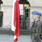 Kilkadziesiąt wojskowych pojazdów na ulicach Kielc - Radio Kielce 09.09.2023. Kielce. Próba przed defiladą z okazji obchodów święta Centrum Przygotowań do Misji Zagranicznych / Fot. Jarosław Kubalski - Radio Kielce