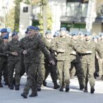 Kilkadziesiąt wojskowych pojazdów na ulicach Kielc - Radio Kielce 09.09.2023. Kielce. Próba przed defiladą z okazji obchodów święta Centrum Przygotowań do Misji Zagranicznych / Fot. Jarosław Kubalski - Radio Kielce