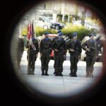 Kilkadziesiąt wojskowych pojazdów na ulicach Kielc - Radio Kielce 09.09.2023. Kielce. Próba przed defiladą z okazji obchodów święta Centrum Przygotowań do Misji Zagranicznych / Fot. Jarosław Kubalski - Radio Kielce