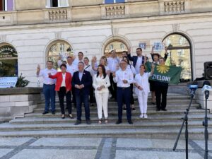 16.09.2023. Kielce. Konferencja prasowa Koalicji Obywatelskiej / Fot. Michał Kita - Radio Kielce