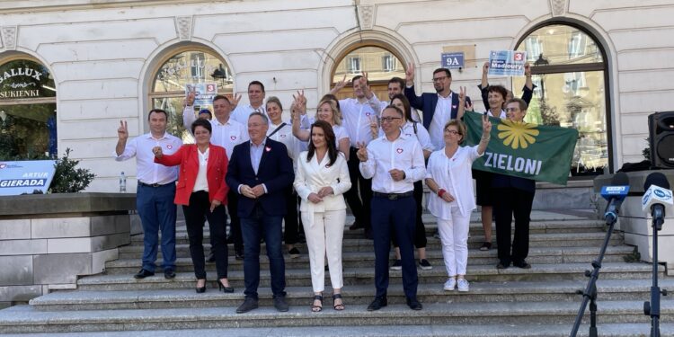 16.09.2023. Kielce. Konferencja prasowa Koalicji Obywatelskiej / Fot. Michał Kita - Radio Kielce