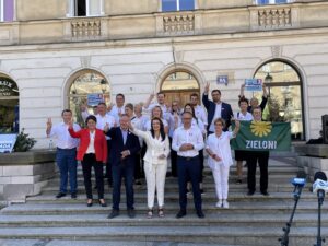 16.09.2023. Kielce. Konferencja prasowa Koalicji Obywatelskiej / Fot. Michał Kita - Radio Kielce