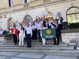 16.09.2023. Kielce. Konferencja prasowa Koalicji Obywatelskiej / Fot. Michał Kita - Radio Kielce