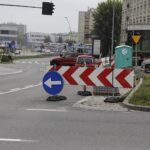 26.09.2023. Kielce. Skrzyżowanie ul. Czarnowskiej z ul. Żelazną. Wyłączona sygnalizacja / Fot. Jarosław Kubalski - Radio Kielce