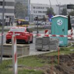 26.09.2023. Kielce. Skrzyżowanie ul. Czarnowskiej z ul. Żelazną. Wyłączona sygnalizacja / Fot. Jarosław Kubalski - Radio Kielce