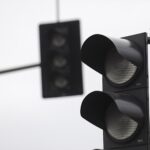 26.09.2023. Kielce. Skrzyżowanie ul. Czarnowskiej z ul. Żelazną. Wyłączona sygnalizacja / Fot. Jarosław Kubalski - Radio Kielce