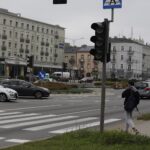 26.09.2023. Kielce. Skrzyżowanie ul. Czarnowskiej z ul. Żelazną. Wyłączona sygnalizacja / Fot. Jarosław Kubalski - Radio Kielce