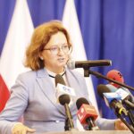 26.09.2023. Bodzentyn. Spotkanie z cyklu „Sołtys – Ambasador Programu Czyste Powietrze”. Na zdjęciu: poseł Agata Wojtyszek / Fot. Jarosław Kubalski - Radio Kielce