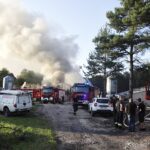 Ogromny pożar kurnika. Pali się ponad 30 tysięcy pisklaków - Radio Kielce