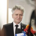 29.09.2023. Kielce. Uroczystości 75-lecia działalności szpitala MSWiA w Kielcach. Na zdjęciu: Krzysztof Słoń - senator PiS / Fot. Jarosław Kubalski - Radio Kielce