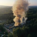 Ogromny pożar kurnika. Pali się ponad 30 tysięcy pisklaków - Radio Kielce