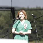 10.09.2023. Tokarnia. Park Etnograficzny. XXIII Świętokrzyskie Dożynki Wojewódzkie. Na zdjęciu: Anna Krupka - wiceminister sportu i turystyki / Fot. Jarosław Kubalski - Radio Kielce